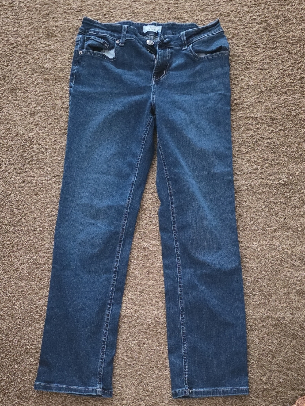 Maurices Dark Blue Straight-Leg Jeans